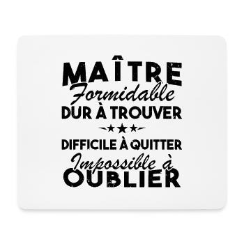Maître formidable, Cadeau Maître école - Tapis de souris (format paysage) - blanc - Devant