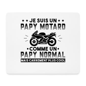 Motard Homme Papy Moto Cadeau Motorcycle Motards - Tapis de souris (format paysage) - blanc - Devant