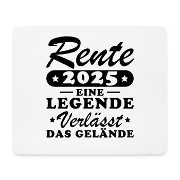 Rente 2025 - Eine Legende Verlässt Das Gelände - Mousepad (Querformat) - Weiß - Vorne