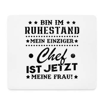 Ich bin im Ruhestand Rentner 2024 2025 2026 - Mousepad (Querformat) - Weiß - Vorne