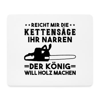 Kettensäge Holzfäller Waldarbeiter Wald Forstwirt - Mousepad (Querformat) - Weiß - Vorne