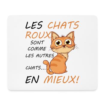 Red cats are just like other cats in a better way - Mouse Pad (horizontal) - white - Front