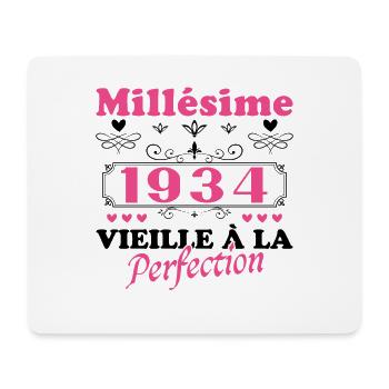 Woman Vintage 1934 Birthday Gift Humor - Mouse Pad (horizontal) - white - Front
