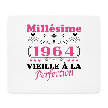 Woman Vintage 1964 Gift Birthday Humor - Mouse Pad (horizontal) - white - Front