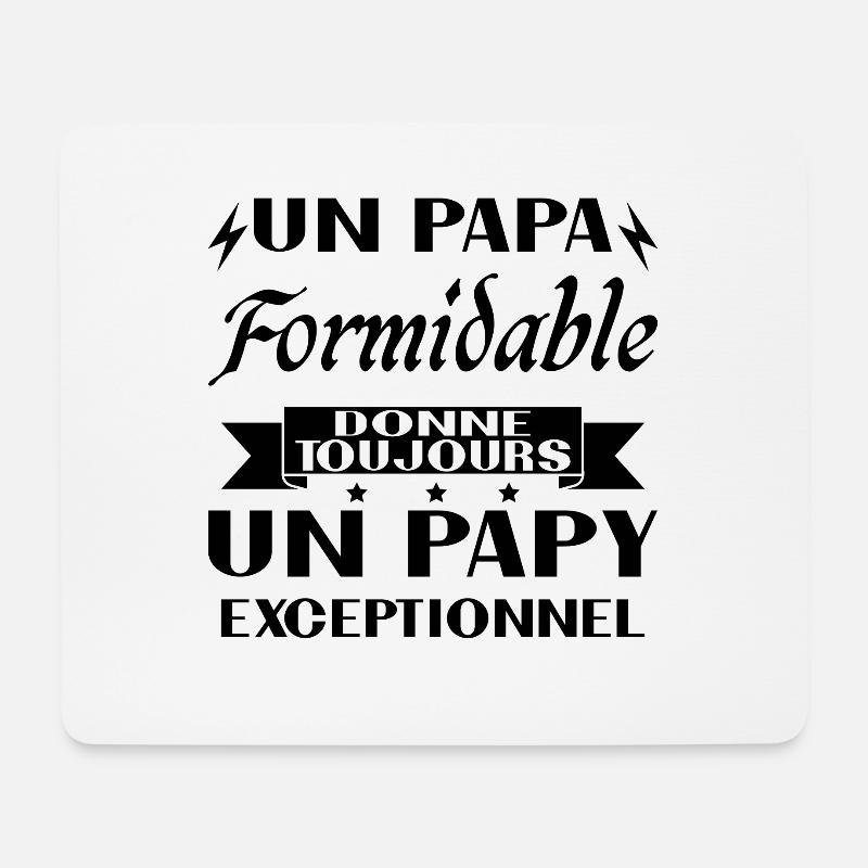 Toller Papa gibt immer außergewöhnlichen Opa - Mousepad (Querformat) - Weiß