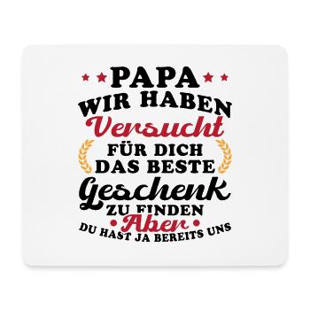 Dad The Best Gift for Father's Day - Mouse Pad (horizontal) - white - Front