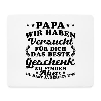 Dad The Best Gift for Father's Day - Mouse Pad (horizontal) - white - Front