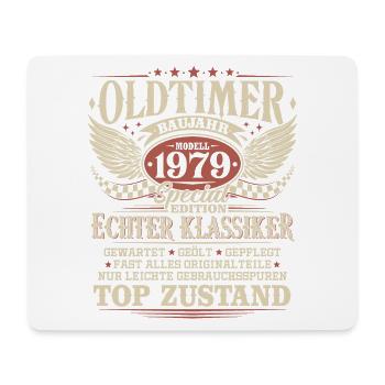 Oldtimer Baujahr 1979 Jahrgang Geburtstag Geschenk - Mousepad (Querformat) - Weiß - Vorne