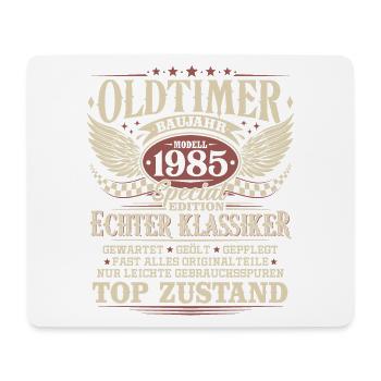 Oldtimer Baujahr 1985 Jahrgang Geburtstag Geschenk - Mousepad (Querformat) - Weiß - Vorne