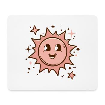 Happy Sun Pink - Mouse Pad (horizontal) - white - Front