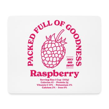 Raspberry Nutritional - Mouse Pad (horizontal) - white - Front