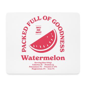 Wassermelonen-Ernährung - Mousepad (Querformat) - Weiß - Vorne