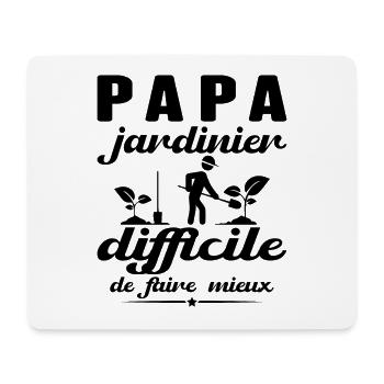 Dad Gardener Gift Hard To Do Better - Mouse Pad (horizontal) - white - Front
