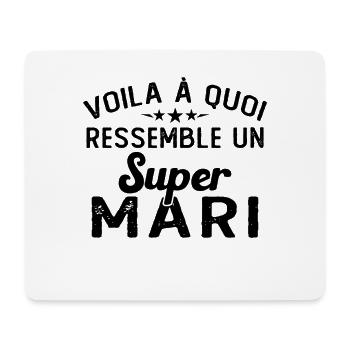This Is What a Super Funny Husband Looks Like - Mouse Pad (horizontal) - white - Front