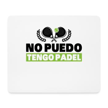 Ich kann nicht, ich habe Padel Tennis Padel Spieler - Mousepad (Querformat) - Weiß - Vorne