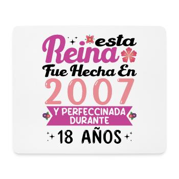 18 Year Old Birthday Gift Woman Made In 2007 - Mouse Pad (horizontal) - white - Front