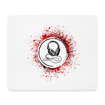 Kopfhörer Symbol - Mousepad (Querformat) - Weiß - Vorne