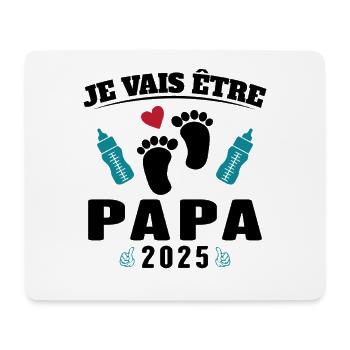 Man Dad To Be 2025 Gift - Mouse Pad (horizontal) - white - Front