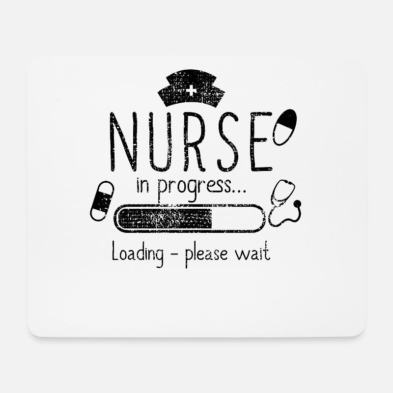 Krankenschwester - Mousepad (Querformat) - Weiß