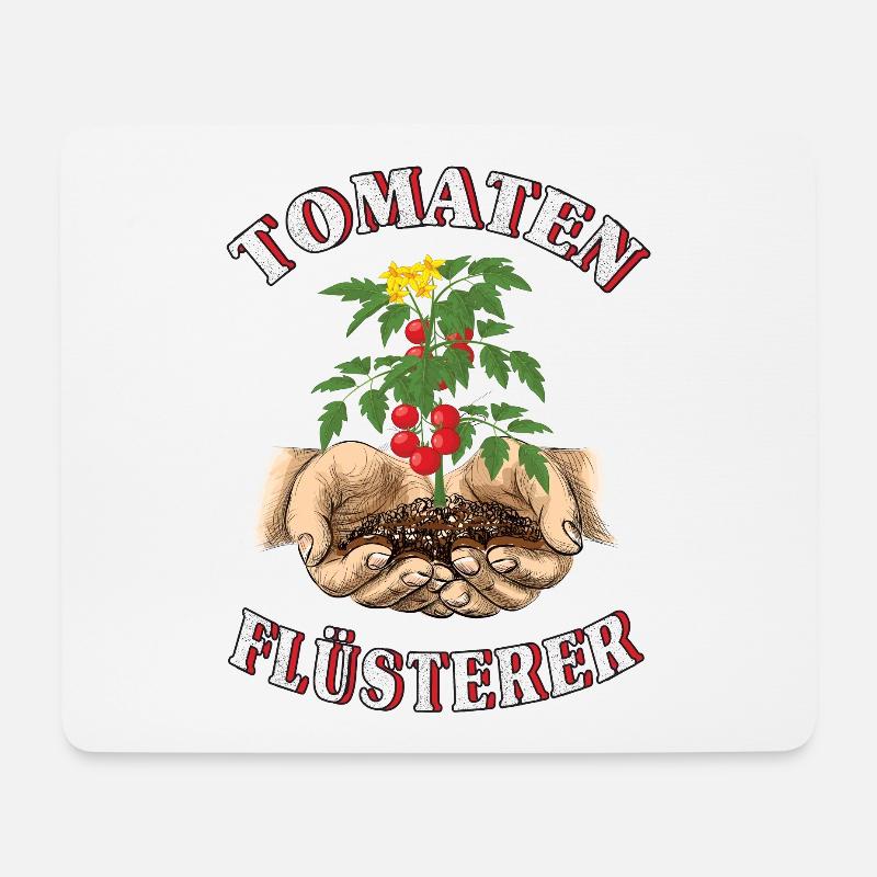 Garten Tomaten-flüsterer-Gärtner Gartenarbeit - Mousepad (Querformat) - Weiß