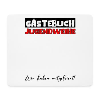 Gästebuch Konfirmation Mädchen Jungen Firmung Deko - Mousepad (Querformat) - Weiß - Vorne