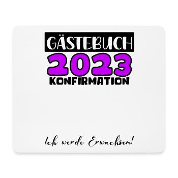 Konfirmation 2023 Gästebuch Mädchen Jungen Jugend - Mousepad (Querformat) - Weiß - Vorne