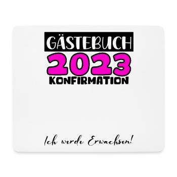 Konfirmation 2023 Gästebuch Mädchen Jungen Jugend - Mousepad (Querformat) - Weiß - Vorne