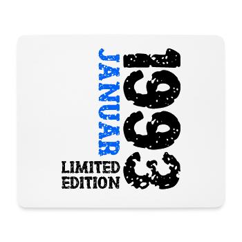 1993 Januar Limited Edition Deko Geburtstag Outfit - Mousepad (Querformat) - Weiß - Vorne