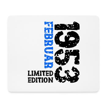 1953 Februar Limited Edition Geburtstag Mann Frau - Mousepad (Querformat) - Weiß - Vorne