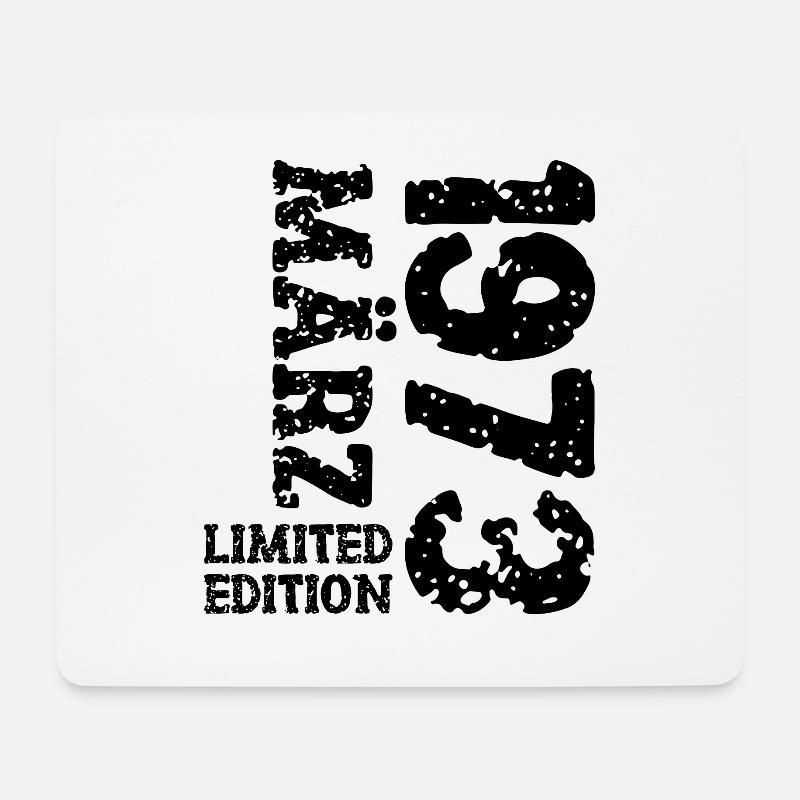 1973 März Limited Edition Geburtstag Geschenk - Mousepad (Querformat) - Weiß