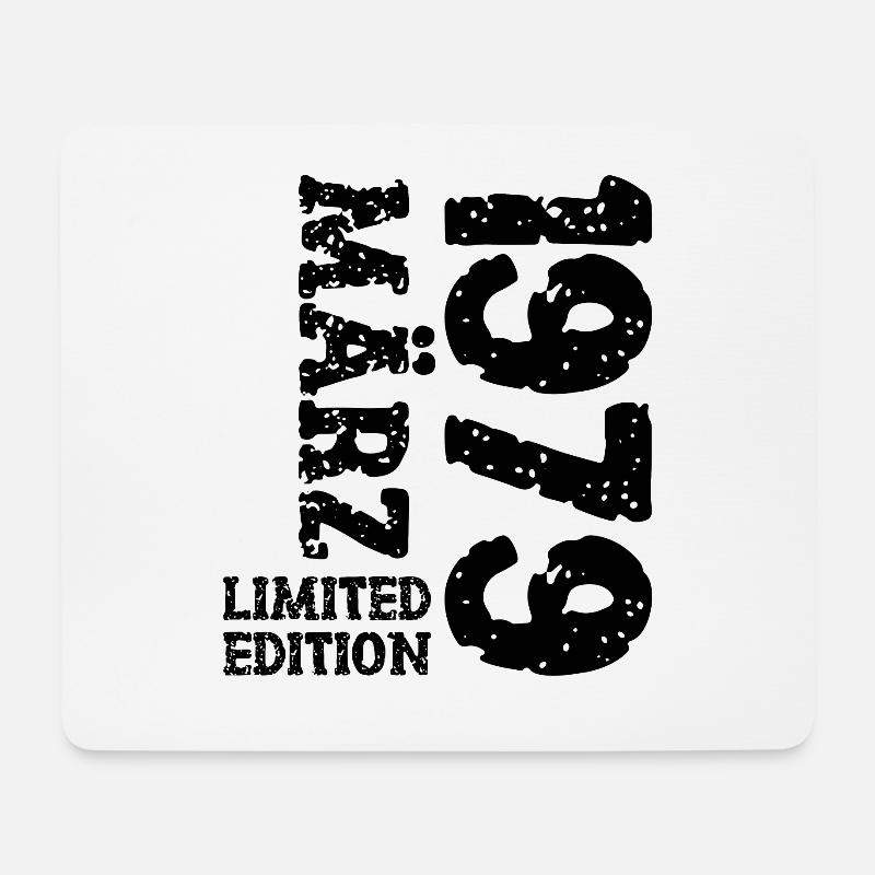 1979 März Limited Edition Geburtstag Geschenk - Mousepad (Querformat) - Weiß