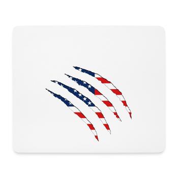 United States of America, USA, America  - Mousepad (Querformat) - Weiß - Vorne