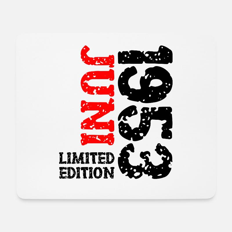 1953 Juni Limited Edition Geburtstag Geschenk - Mousepad (Querformat) - Weiß