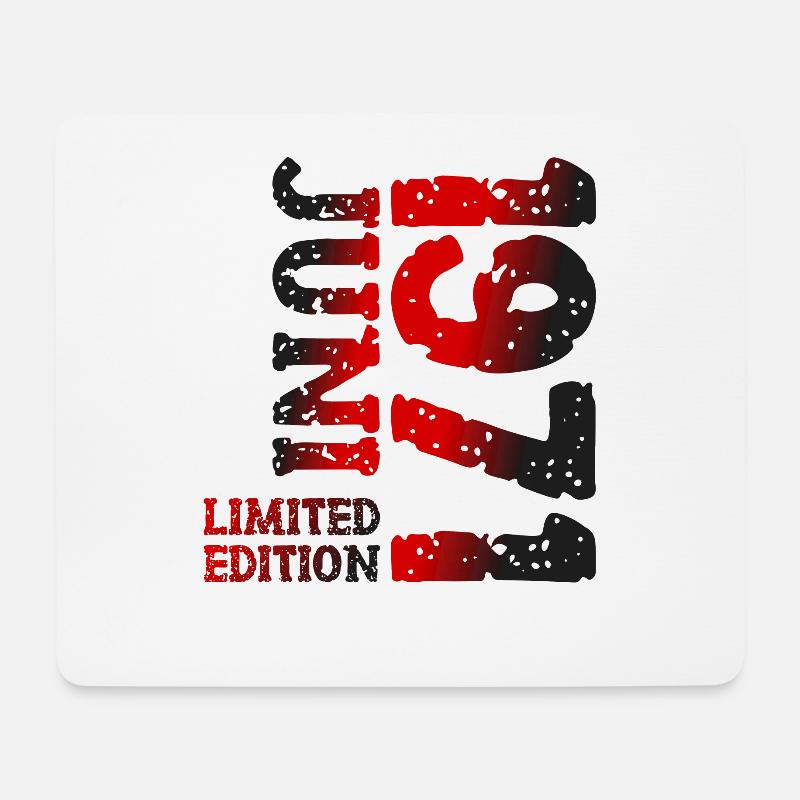 1971 Juni Limited Edition Geburtstag Geschenk - Mousepad (Querformat) - Weiß