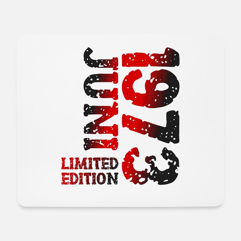 1973 Juni Limited Edition Geburtstag Geschenk - Mousepad (Querformat) - Weiß