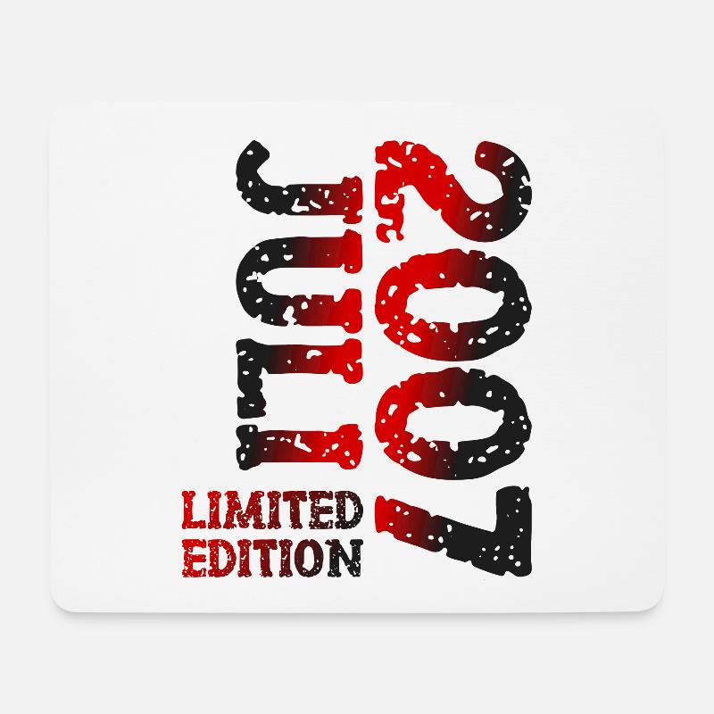 2007 Juli Limited Edition Geburtstag Geschenk - Mousepad (Querformat) - Weiß