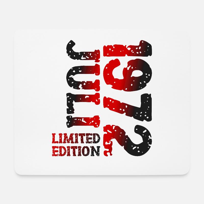 1972 Juli Limited Edition Geburtstag Geschenk - Mousepad (Querformat) - Weiß