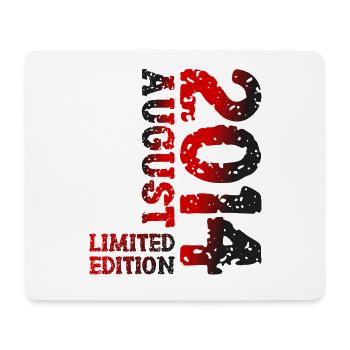 2014 August Limited Edition 9. Geburtstag Outfit - Mousepad (Querformat) - Weiß - Vorne