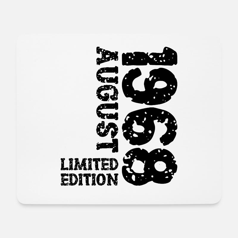1968 August Limited Edition 55. Geburtstag Outfit - Mousepad (Querformat) - Weiß