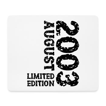 2003 August Limited Edition 20. Geburtstag Outfit - Mousepad (Querformat) - Weiß - Vorne