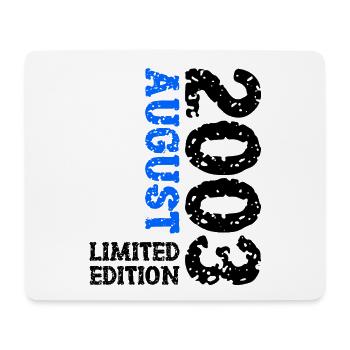 2003 August Limited Edition 20. Geburtstag Outfit - Mousepad (Querformat) - Weiß - Vorne