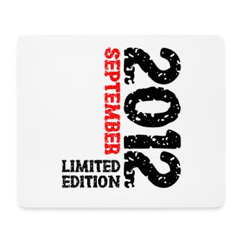 2012 September Limited Edition 11. Geburtstag Deko - Mousepad (Querformat) - Weiß - Vorne