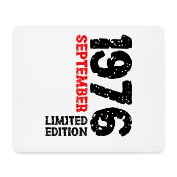 1976 September Limited Edition 47. Geburtstag Deko - Mousepad (Querformat) - Weiß - Vorne