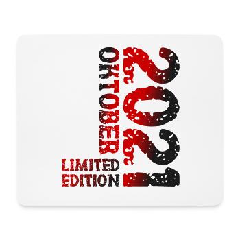 2021 Oktober Limited Edition 2. Geburtstag Deko - Mousepad (Querformat) - Weiß - Vorne