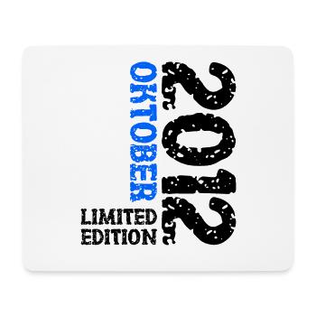 2012 Oktober Limited Edition 11. Geburtstag Deko - Mousepad (Querformat) - Weiß - Vorne