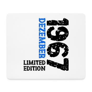 1967 December Limited Edition 56th Birthday Decoration - Mouse Pad (horizontal) - white - Front