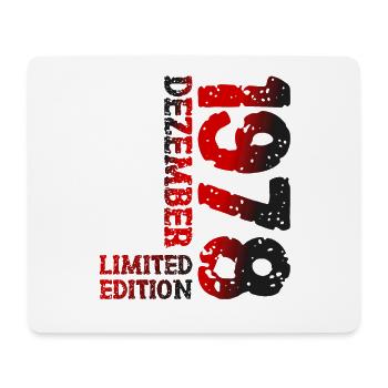 1978 Dezember Limited Edition 45. Geburtstag Deko - Mousepad (Querformat) - Weiß - Vorne