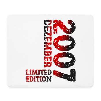 2007 Dezember Limited Edition 16. Geburtstag Deko - Mousepad (Querformat) - Weiß - Vorne