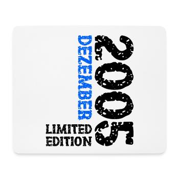 2005 Dezember Limited Edition 18. Geburtstag Deko - Mousepad (Querformat) - Weiß - Vorne