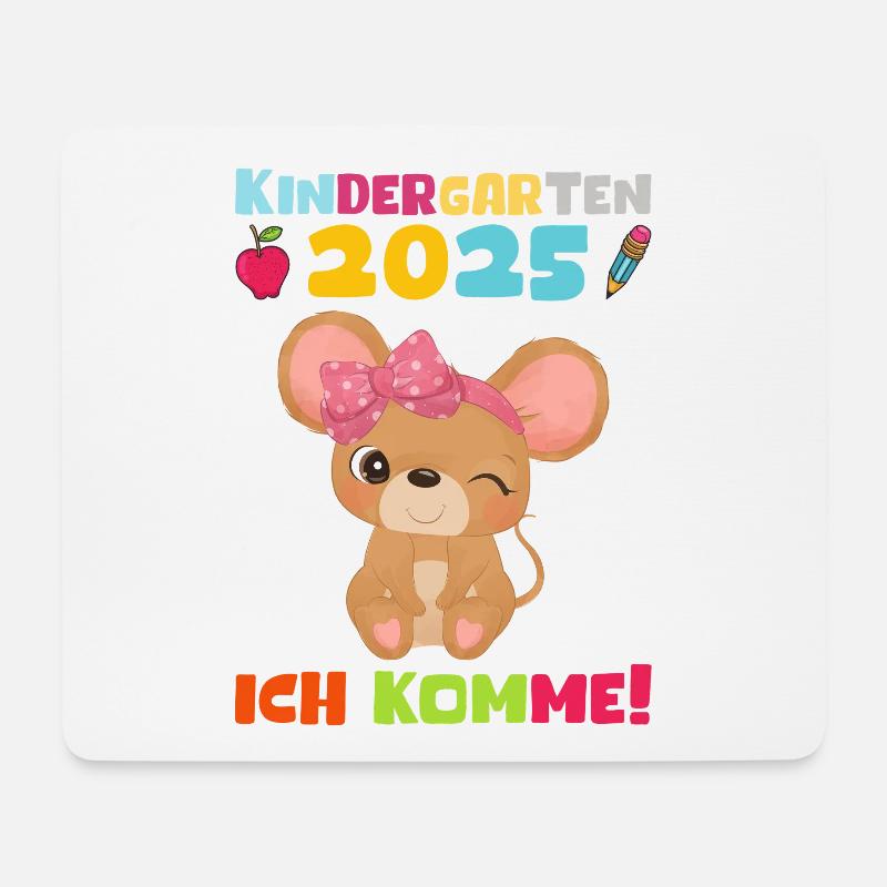 Kindergarten 2025 Kinder Geschenk Kita 2025 Deko - Mousepad (Querformat) - Weiß